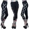 Kreepsville Crossbones Capri Leggings