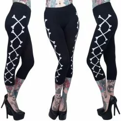 Kreepsville Crossbones Capri Leggings