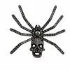 Kreepsville Dia Spider Skull Brooch Clear