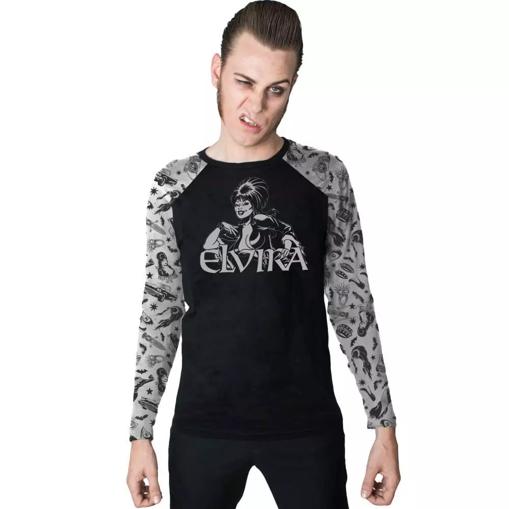 Men's Elvira Comic Icons Longsleeve Top 4 Men's Elvira Comic Icons Longsleeve Top