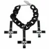 Kreepsville Inverted Cross Skull Bracelet Black Jewelry 1 Kreepsville Inverted Cross Skull Bracelet Black Jewelry