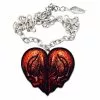 Kreepsville Red Skull Heart Necklace Jewelry 2 Kreepsville Red Skull Heart Necklace Jewelry