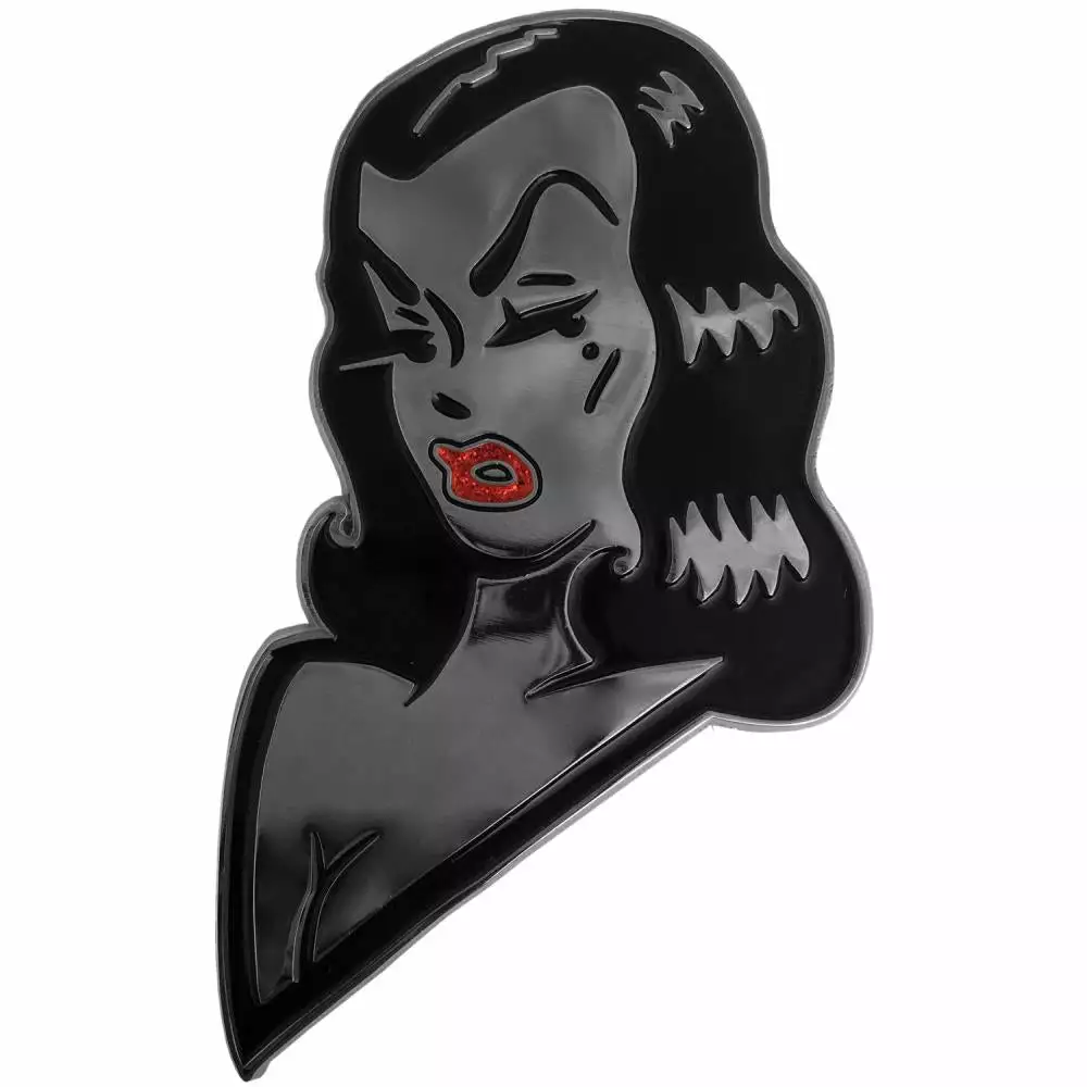 Accessories Vampira Face XL Enamel Pin 3 Accessories Vampira Face XL Enamel Pin