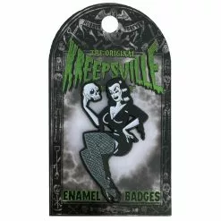 Accessories Vampira Skull Enamel Pin