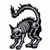 Kreepsville Xray Cat Mini Patch White