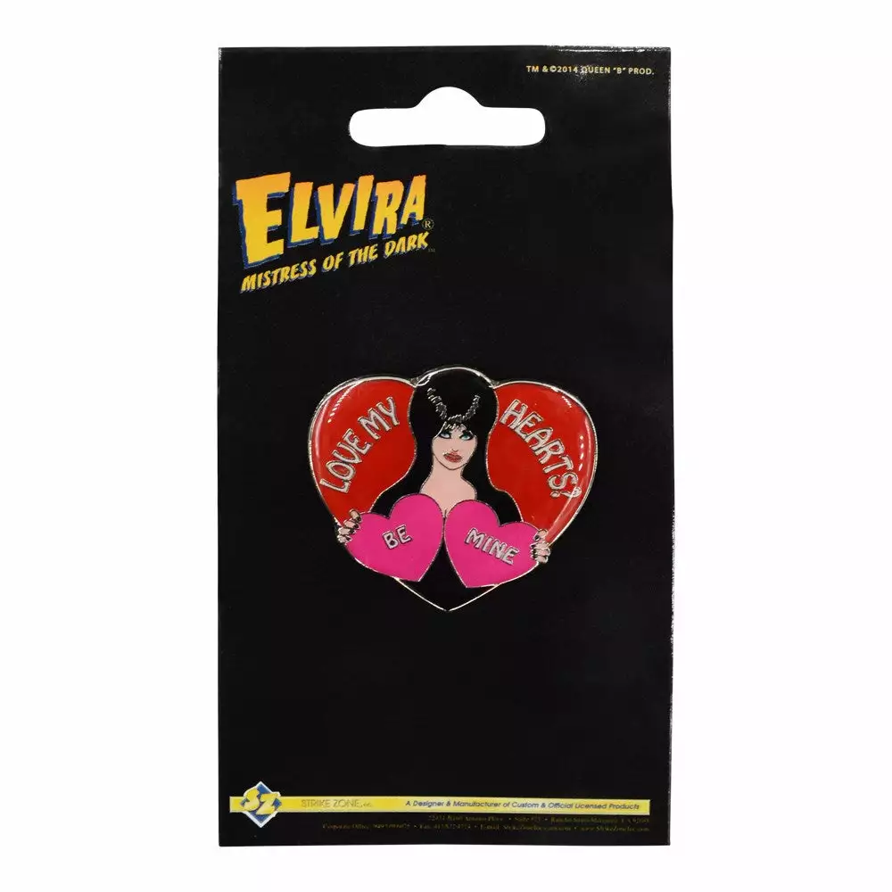 Elvira Knotts Love My Hearts Enamel Pin Elvira, Mistress Of The Dark 3 Elvira Knotts Love My Hearts Enamel Pin Elvira, Mistress Of The Dark