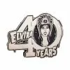 Elvira 40 Years Logo Silver Enamel Pin