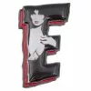 Elvira E Letter Enamel Pin 1 Elvira E Letter Enamel Pin