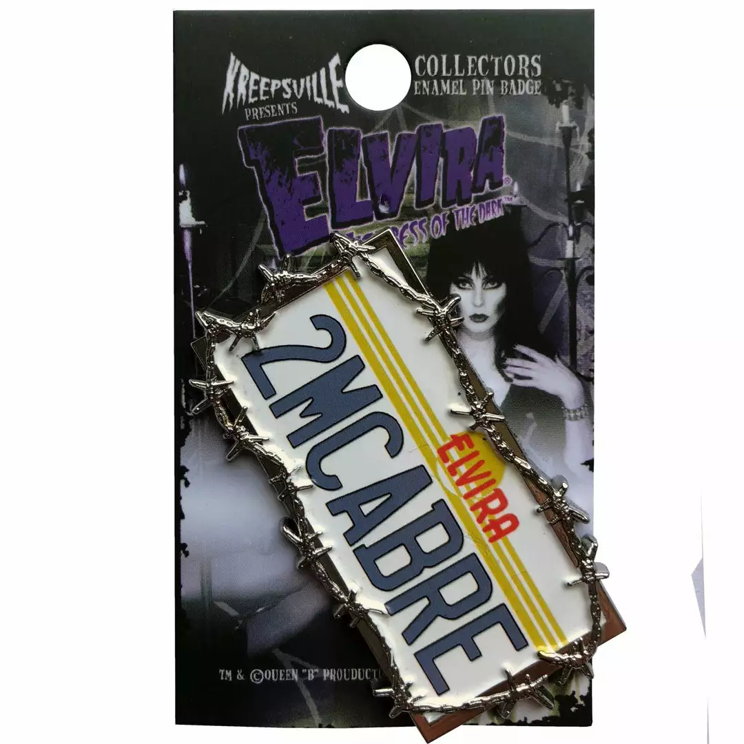 Accessories Elvira License Plate Enamel Pin 4 Accessories Elvira License Plate Enamel Pin