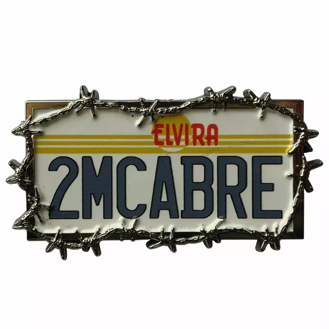 Accessories Elvira License Plate Enamel Pin 3 Accessories Elvira License Plate Enamel Pin