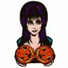 Elvira Spinning Pumpkins Enamel Pin 2 Elvira Spinning Pumpkins Enamel Pin