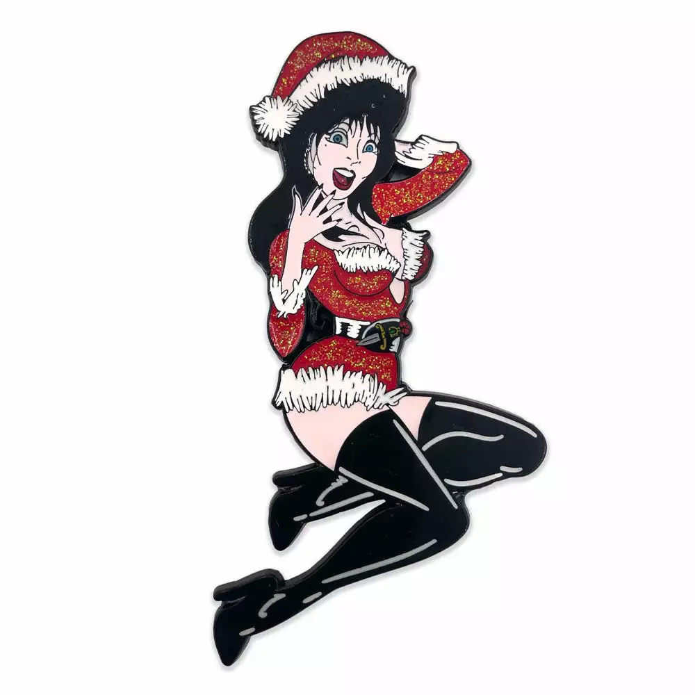 Elvira Santa Suit XL Enamel Pin 3 Elvira Santa Suit XL Enamel Pin