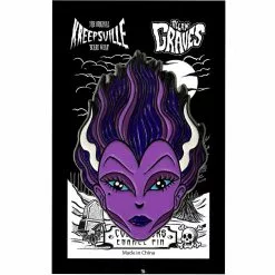 Kreepsville Graves Monster Purple Bride Enamel Pin Enamel Pins & Buttons