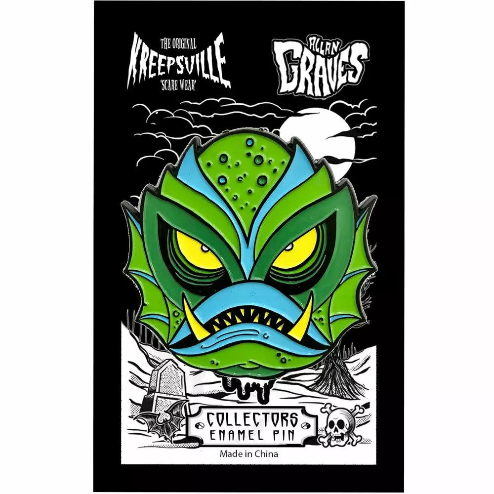 Kreepsville Enamel Pins & Buttons Graves Monster Creature Enamel Pin 4 Kreepsville Enamel Pins & Buttons Graves Monster Creature Enamel Pin