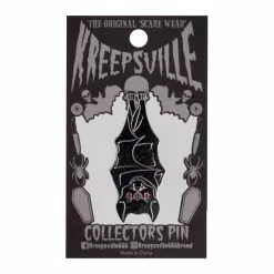 Kreepsville Hanging Bat Glitter Enamel Pin