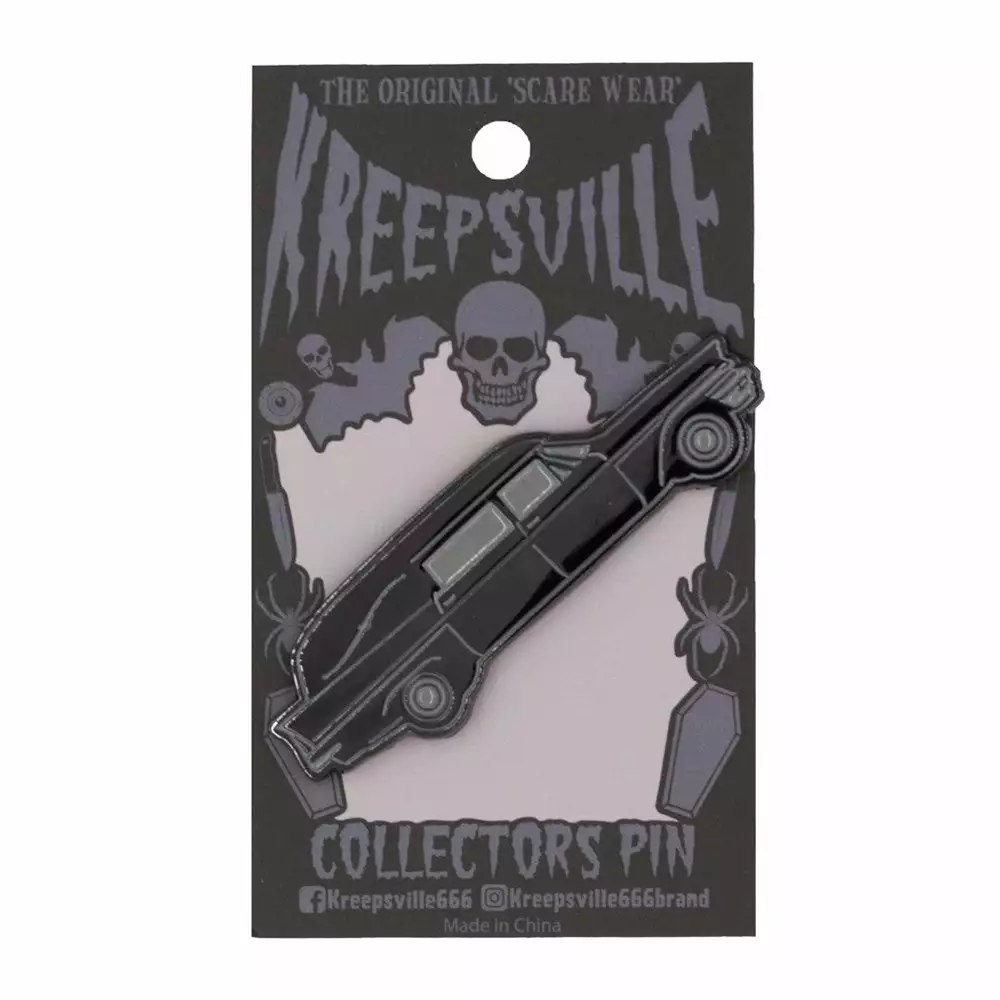 Kreepsville Hearse Enamel Pin Enamel Pins & Buttons 4 Kreepsville Hearse Enamel Pin Enamel Pins & Buttons