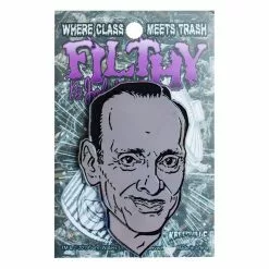 Accessories John Waters Mega Silver Face Enamel Pin