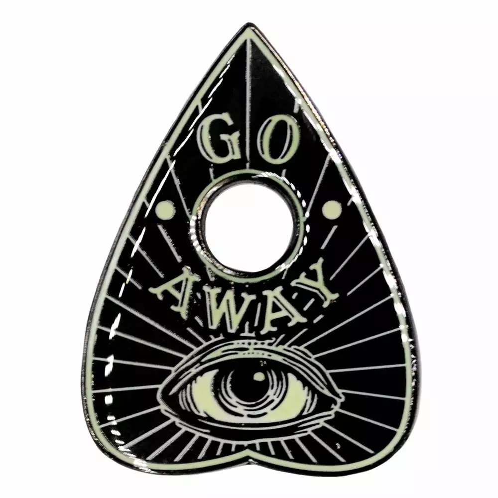 Kreepsville Go Away Glow Planchette Enamel Pin 3 Kreepsville Go Away Glow Planchette Enamel Pin