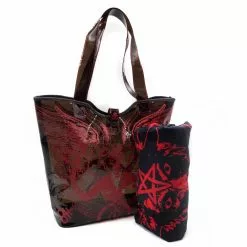 Kreepsville 666 Bags & Purses Baphomet Satanic PVC Beach Tote
