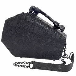 Kreepsville Embossed Skull Coffin Purse Bag