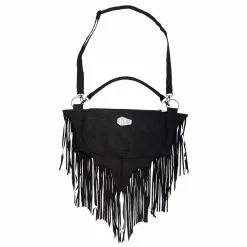 Elvira Bat Wing Fringe Shoulder Bag