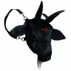 Kreepsville 666 Bags & Purses Goathead Baphomet Plush Purse Bag