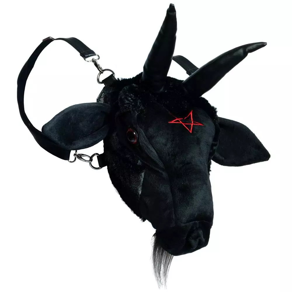 Kreepsville 666 Bags & Purses Goathead Baphomet Plush Purse Bag 3 Kreepsville 666 Bags & Purses Goathead Baphomet Plush Purse Bag