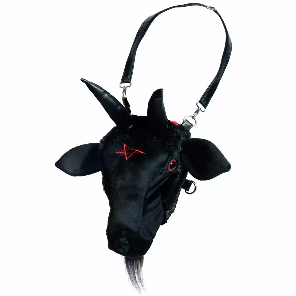 Kreepsville 666 Bags & Purses Goathead Baphomet Plush Purse Bag 5 Kreepsville 666 Bags & Purses Goathead Baphomet Plush Purse Bag