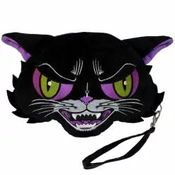 Kreepsville Kattitude Wristlet Plush Purse