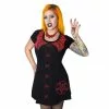 Kreepsville Demon Doll Flare Short Sleeve Dress