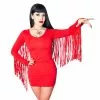 Kreeepsville 666 Women's Fringe Satanic Stars Red Mini Dress