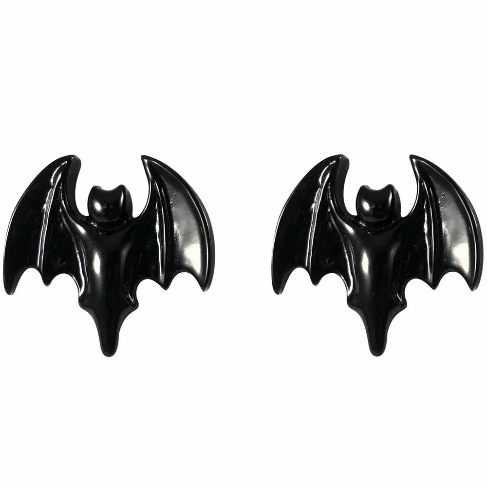 Kreepsville Bat Black Stud Earring Jewelry 3 Kreepsville Bat Black Stud Earring Jewelry
