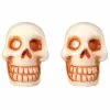 Kreepsville Jewelry Skull Stud White Earring