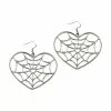 Kreepsville Jewelry Web Heart Earring