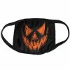 Kreepsville Black Distressed Pumpkin Face Mask Accessories 1 Kreepsville Black Distressed Pumpkin Face Mask Accessories