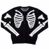 Kreepsville Skeleton Ribcage Bones Cardigan 1 Kreepsville Skeleton Ribcage Bones Cardigan