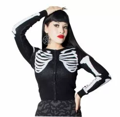 Kreepsville Skeleton Ribcage Bones Cardigan