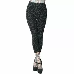 Kreepsville Bat Repeat Capri Leggings Women's