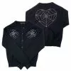 Kreepsville Women's Spiderweb Heart Diamond Cardigan 1 Kreepsville Women's Spiderweb Heart Diamond Cardigan