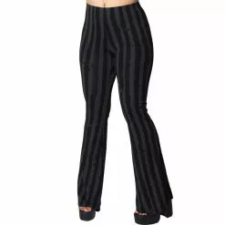 Kreepsville Women's Distressed Stripe Grey Flare Leggings 7 Kreepsville Women's Distressed Stripe Grey Flare Leggings