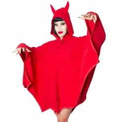 Kreepsville Women's Devil In Disguise Web Cape