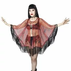 Kreepsville Devil Disguise Mesh Cape Women's