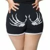 Kreepsville Skeleton Hand Womens Running Shorts