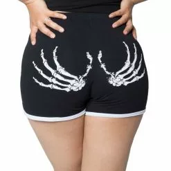 Kreepsville Skeleton Hand Womens Running Shorts