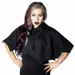 Kreepsville Women's Reversible Bat Wing Grey Bat Shoulder Cape