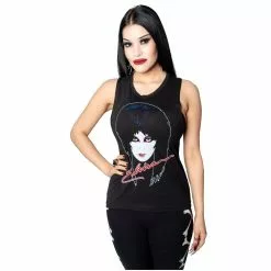 Elvira Womens 80'S Sleeveless Tee Black