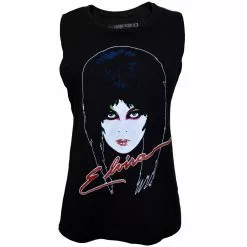 Elvira Womens 80'S Sleeveless Tee Black