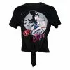 Elvira Bewitched Glitter Tie-Top Tee Women's