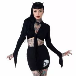 Kreepsville Women's Rib Heart Tie Top