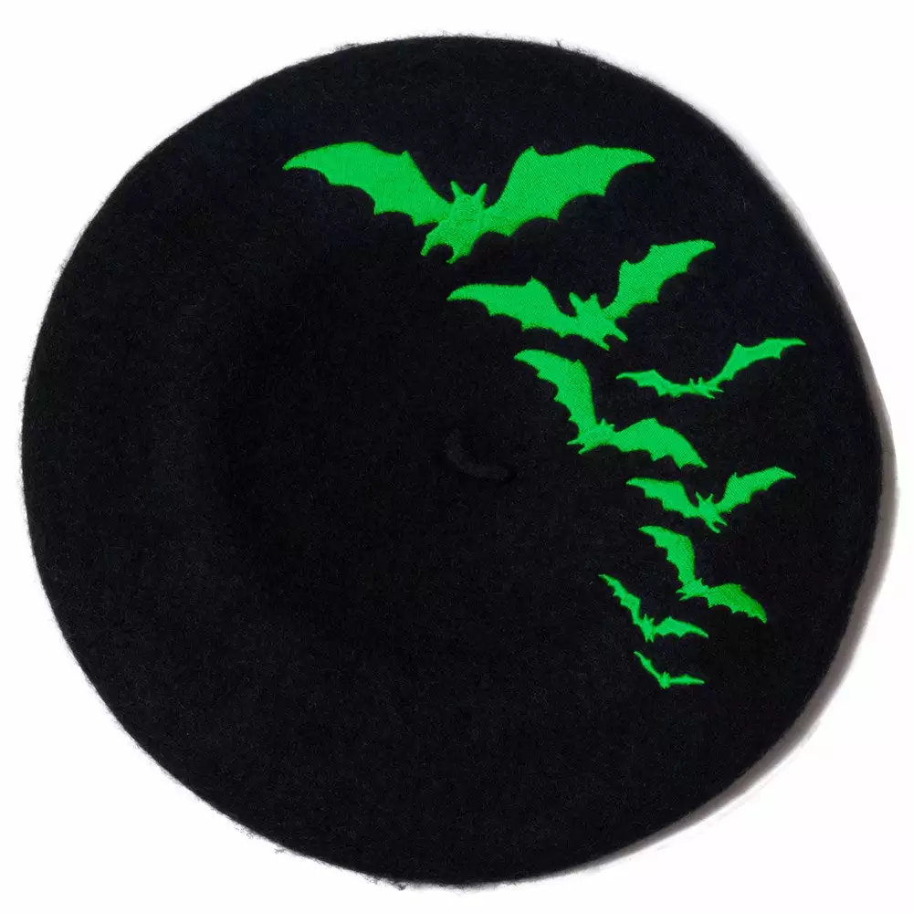 Kreepsville Bat Repeat Green Beret Hat 5 Kreepsville Bat Repeat Green Beret Hat